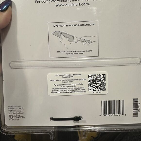 Cuisinart Classic NITROGEN INFUSED 8" Chef 5" Utility 3" Paring Knife Set NEW - Picture 4 of 4